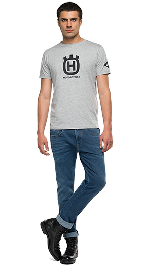 オーガニックコットン Tシャツ REPLAY FOR HUSQVARNA 詳細画像